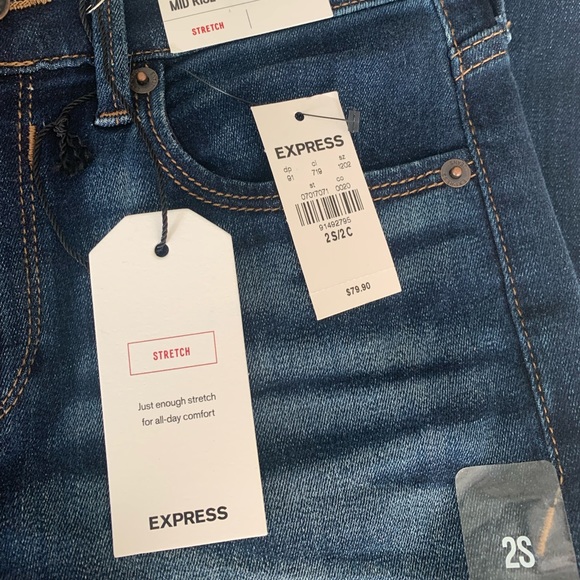 NEW Express Mid Rise Jeans - Picture 7 of 15